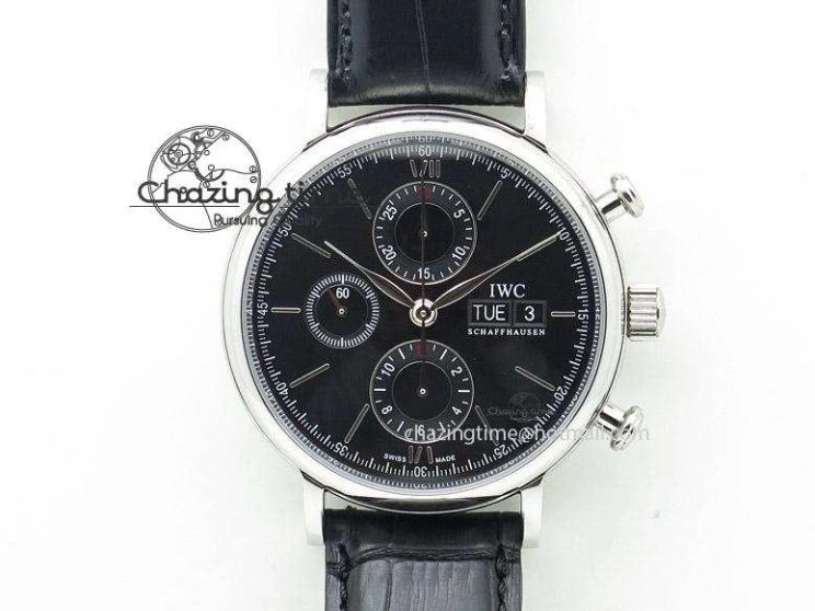 MIROTIME 0717 Timeless Big Pilot Real PR IW500901 ZF 1:1 Best Edition On Black Leather Strap A 7340